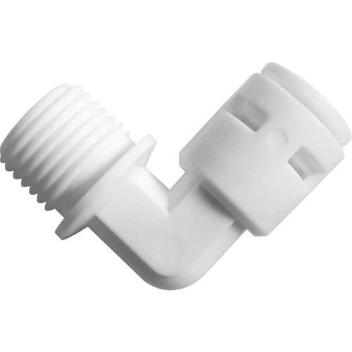 4/6" PLASTİK QUICK DİRSEK (3/8 ERKEK)